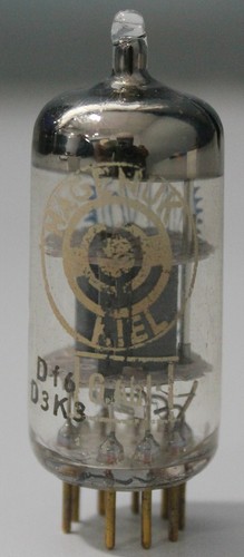 6201 ECC81 Valvo NOS O getter gold pins made in Hagenuk Amplitrex tested 1 Pc - Picture 6 of 12