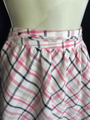 NWT Joie Kaylea Skirt Brand New Plaid 100% Linen Pockets Size L Large NEW - Picture 3 of 4