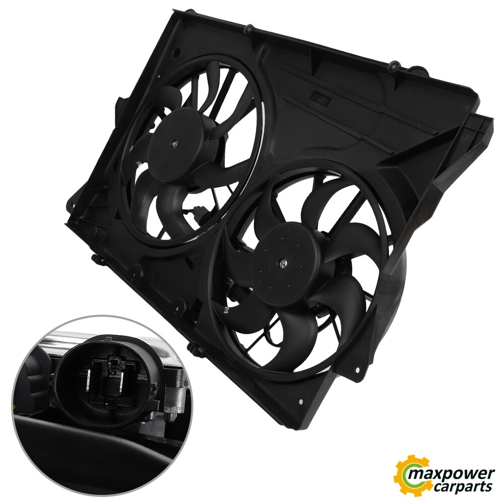 PartsFlow Dual Radiator Cooling Fan W/Controller Assembly For 2011-2012 Ford Explorer 622780