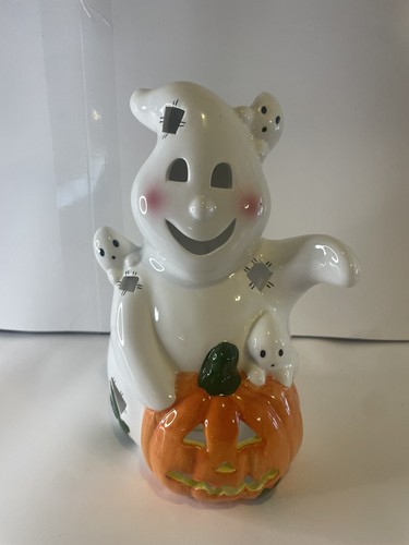 Ghost Tea Light/candle Holder - Halloween Spooky Jack O Lantern - Picture 8 of 11