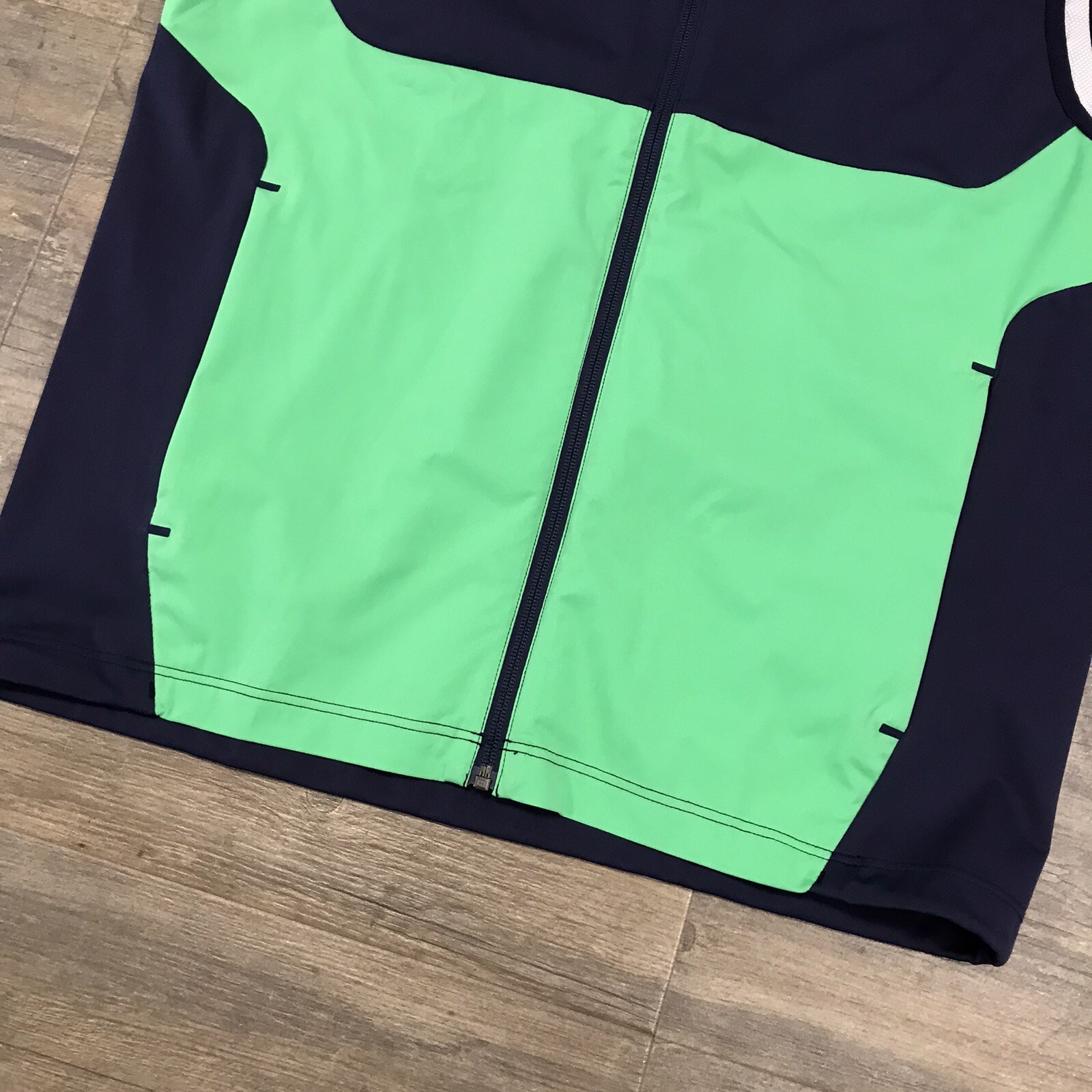 NWT Ralph Lauren RLX Golf Blue Green Zip Jacket Vest Sz Medium Torey Pines $138 thumbnail 3