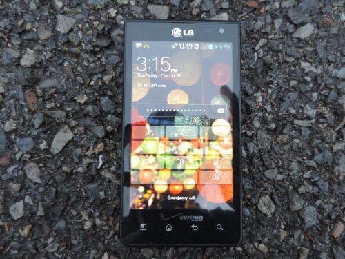ONE LG VS-840 cellular smart cell phone used bar 4G black VS840  - Afbeelding 1 van 2