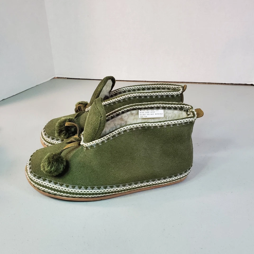 Botas femininas DEER STAGS tamanho 6 M, verde borla corajosa chinelooz micro camurça - Imagem 4 de 4