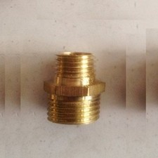 Pipe Fitting 1/4" NPT Male to Metric M8 M8X1 M8X1.0 Male Brass Adapter N-DS
