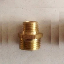 Pipe Fitting 1/8" BSPP BSP Male to Metric M8 M8X1 M8X1.0 Male Brass Adapter P-DW