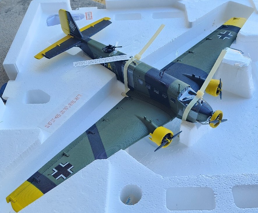 【希少 未使用品】フランクリンミント製 ユンカース JU-52 1/48 ユンカース Ju-52 (プラモデル) - ホビーサーチ ミリタリープラモ