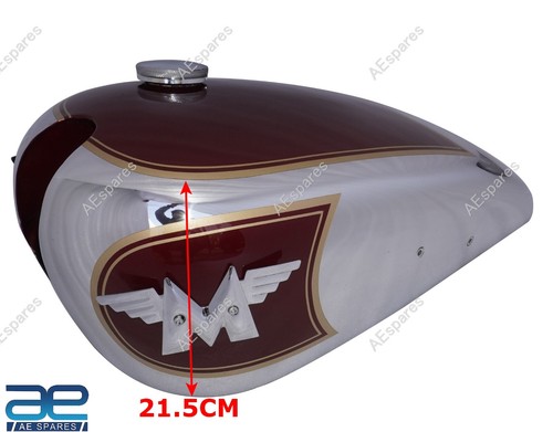 For Matchless G3L AJS G80 Motorbikes Red Chrome Fuel Gas Tank ECs - Picture 3 of 11
