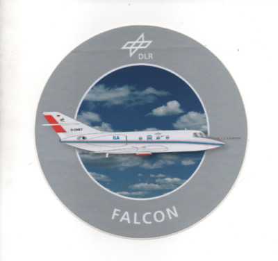 # DLR Aufkleber - FALCON - Reg.: D-CMET - SEHR SELTEN !!!!!!!!!!!!!!!!!!!!!!!!!!