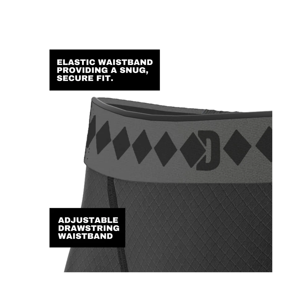 Short de desempenho de compressão Diamond MMA com alça de atleta integrada e atleta... - Imagem 4 de 4