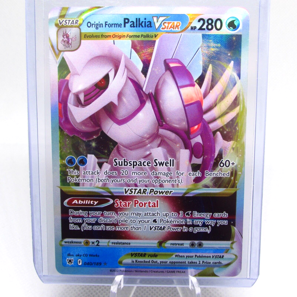 palkia vstar pokemon card price Origin Forme PALKIA VSTAR SWSH254 Full Art Promo Premium Pokemon Card Near Mint
