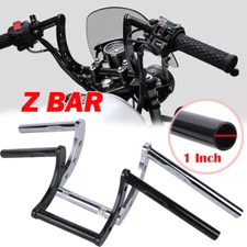 2-Color 1" Handlebar Motorcycle Drag Z Bar Ape Hanger Universal For Harley Honda