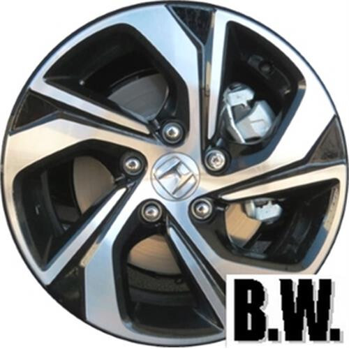 16in Wheel for Honda ACCORD 2016-2017 BLACK Reconditioned Alloy Rim - Picture 1 of 4