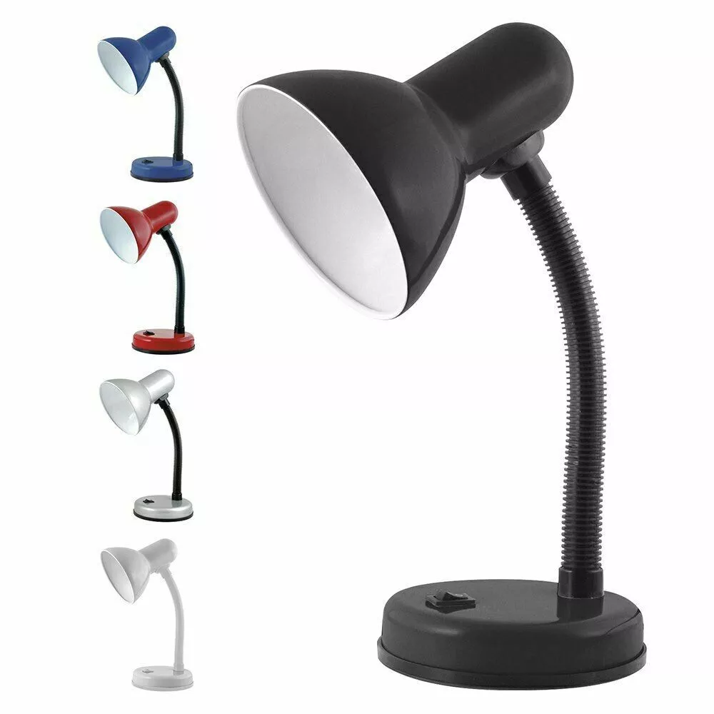 Lloytron Classic Flexi Flexiable Office Study Bedroom Table Light Lamp Bed Lamp
