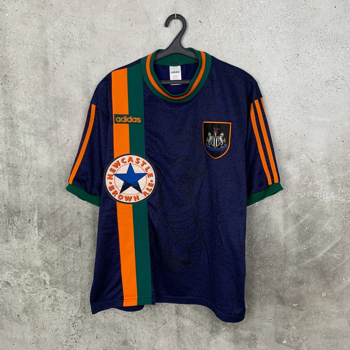 NEWCASTLE UNITED 1997 1998 AWAY FOOTBALL SHIRT ADIDAS JERSEY