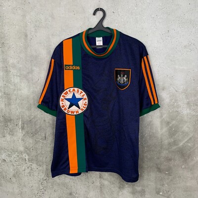 アディダス　ニューカッスル　1997-1998 アウェイ ユニフォーム NEWCASTLE UNITED 1997 1998 AWAY FOOTBALL SHIRT ADIDAS JERSEY