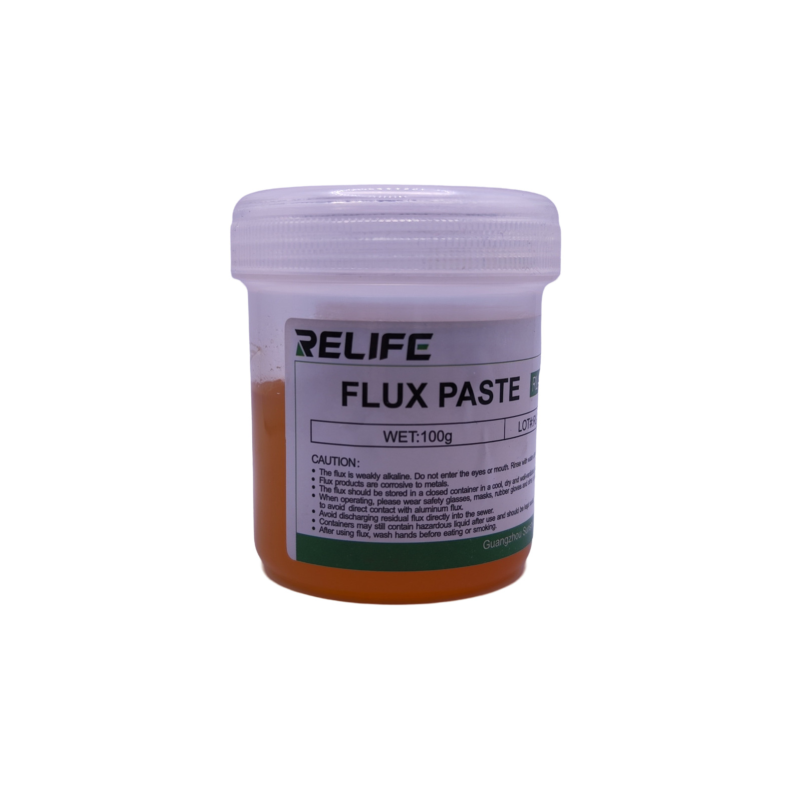 Soldering Flux Paste Tube 100g ReLife RL-428-OR No-Clean BGA SMD PCB Rework UK