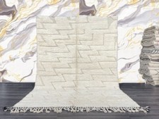 Maßteppich Handgeknüpfter Wollteppich Berberteppich Marokkanischer Teppich We...