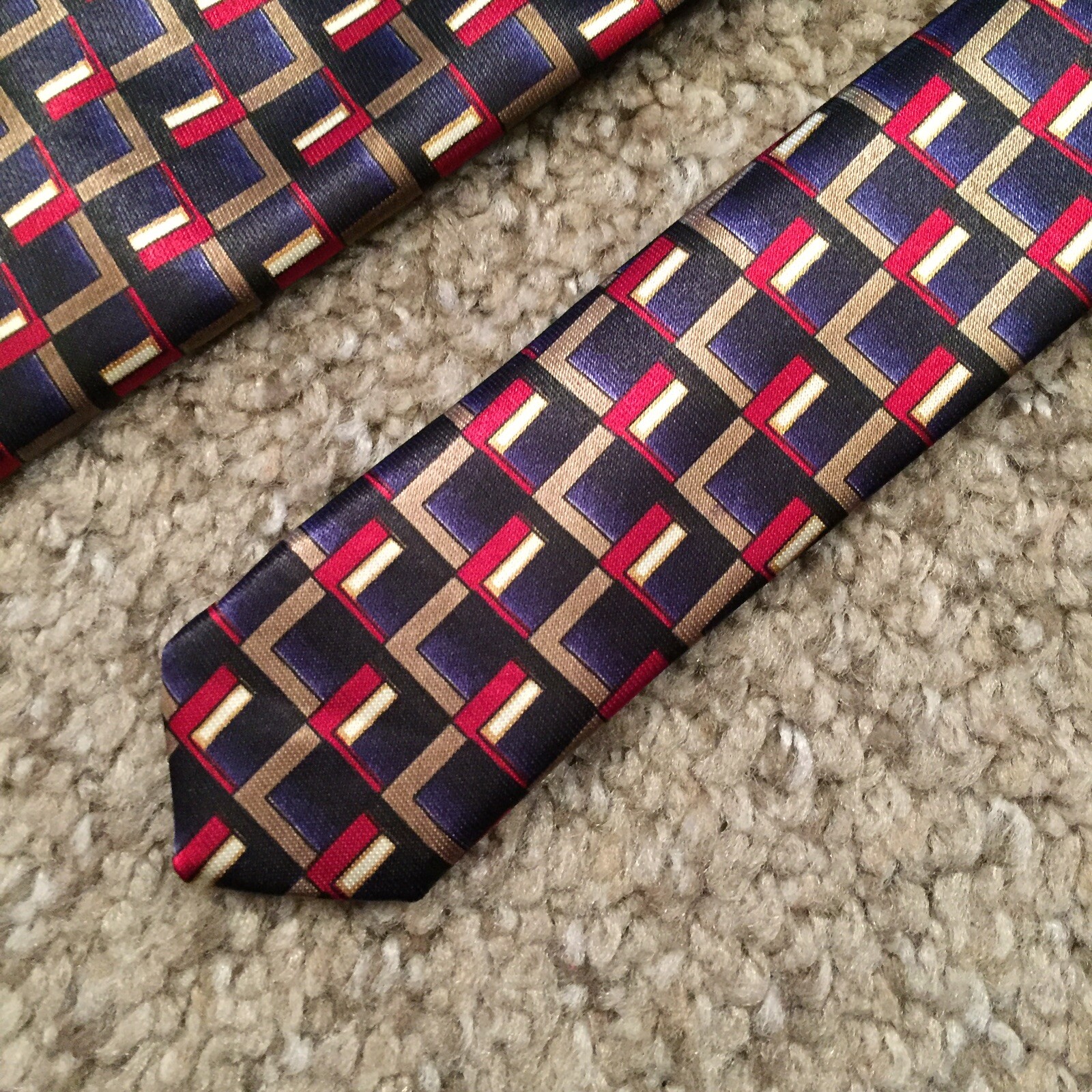 Modern Elements Multicolor Geometric 100% Polyest… - image 6