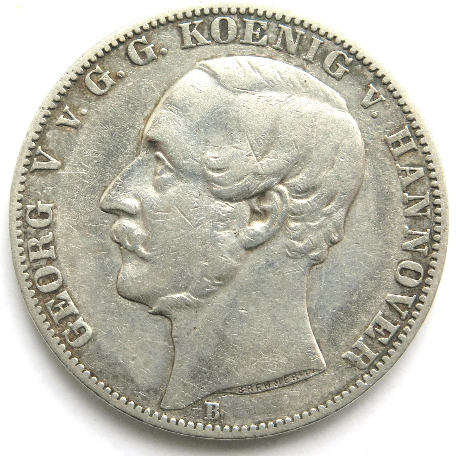 [R2138] Vereinstaler 1866 B, Hanover, Georg V. (1851-1886)