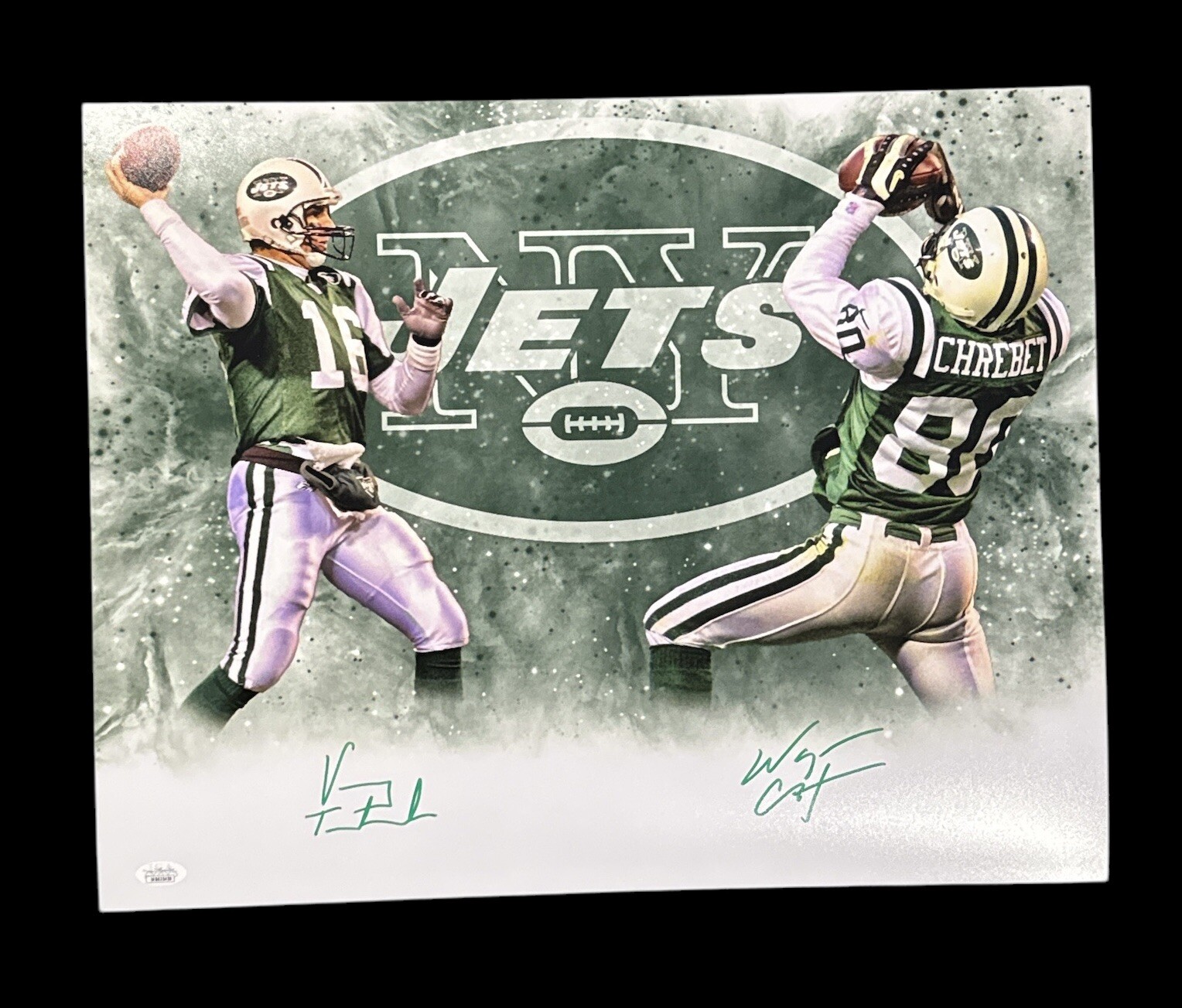 Vinny Testaverde Autographed Signed New York Jets AND WAYNE CHREBET AUTO 16x20 PHOTO W/JSA 