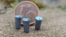 10 DDR Mülltonnen, Nenngröße TT 1:120 Modellbahn
