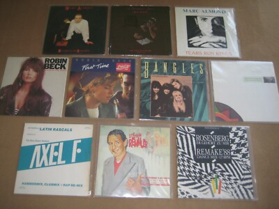 10 Stück -Schallplattensammlung 80 iger, Marc Almond,Bangles,Robin Beck, Axel F