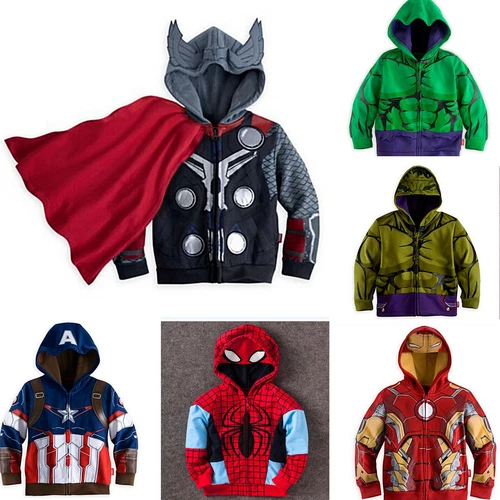 Child Kids Boys Superhero Hulk Hoodie Sweatshirt Zipper Hooded Coat Jacket Tops~ - Picture 1 of 32