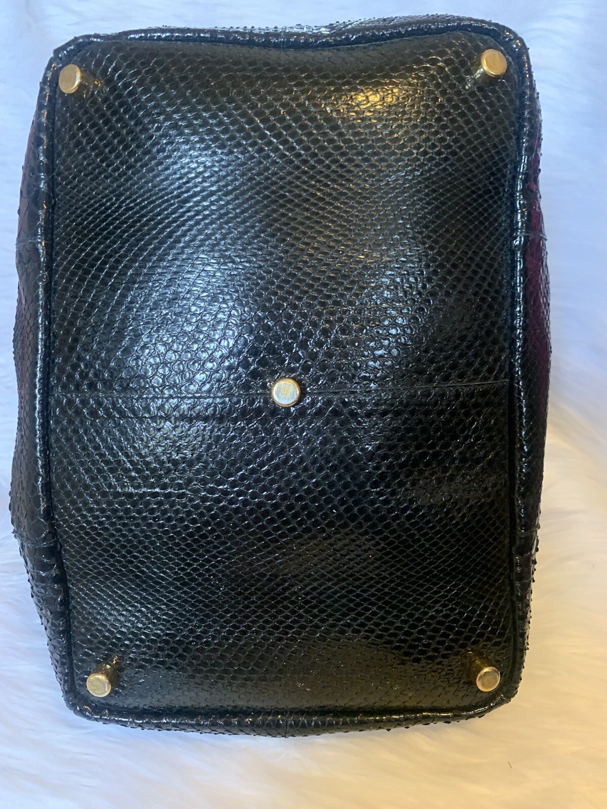 SAINT LAURENT YSL Borsa vintage Hobo spalla serpente in pelle