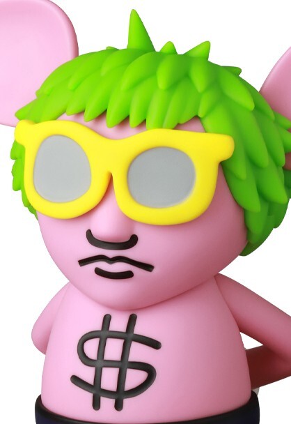 Keith Haring VCD ANDY MOUSE PINK Vinyl Collectible Dolls Andy