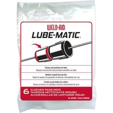 Weld-Aid 007061 Lube-Matic Cleaner Pads, Felt, For Use With Wire Feeders, Red,