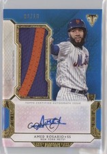 2018 Triple Threads Single Jumbo Relics Sapphire 2/10 Amed Rosario Auto 8k4