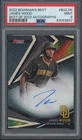 698 2022 Bowmans Best Best Of 2022 James Wood Auto RC Rookie Mint PSA 9