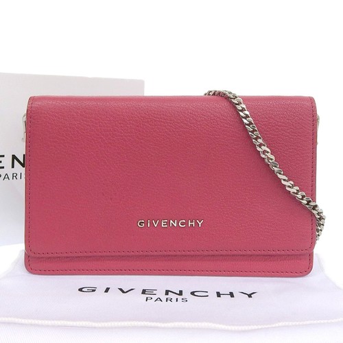 Givenchy Chain Wallet Leather Women's Used From Japan