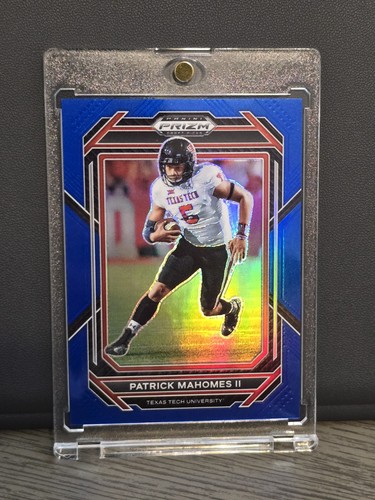 2023 Prizm Draft Picks Patrick Mahomes Blue Prizm /199 Texas Tech #81