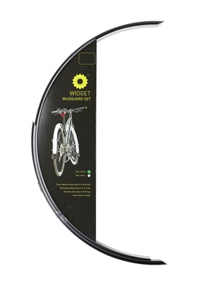 Widget Components, Schutzbleche, Eco, glänzend, Schwarz, 700c x 20-28mm