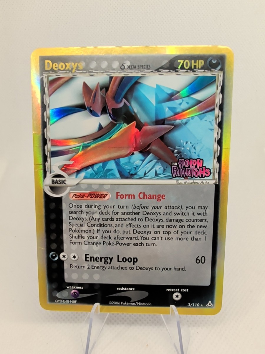 Pokemon Card - Deoxys Holon Phantoms 3/110 Reverse Holo STAMP Hp