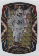 2020 Panini Select Club Level Tri-Color Prizm Die-Cut Raekwon Davis #296 13rw