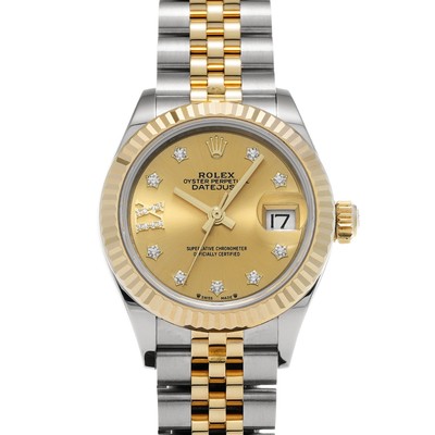 ROLEX Lady-Datejust 28 279173G Champagne/diamond WATCH 712764