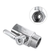 Garden Hose 3/4" Shut Off Valve Thread Accessories Easy Installation Heavy Duty