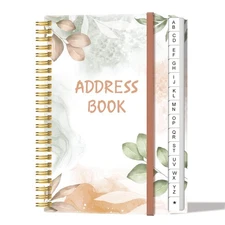 Address Book With Alphabetical Tabs - Telephone & Address Book With Address