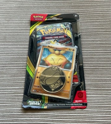 Pokemon Mega Evolution Perfect Order Checklane Blister Pack With Coin - Makuhita