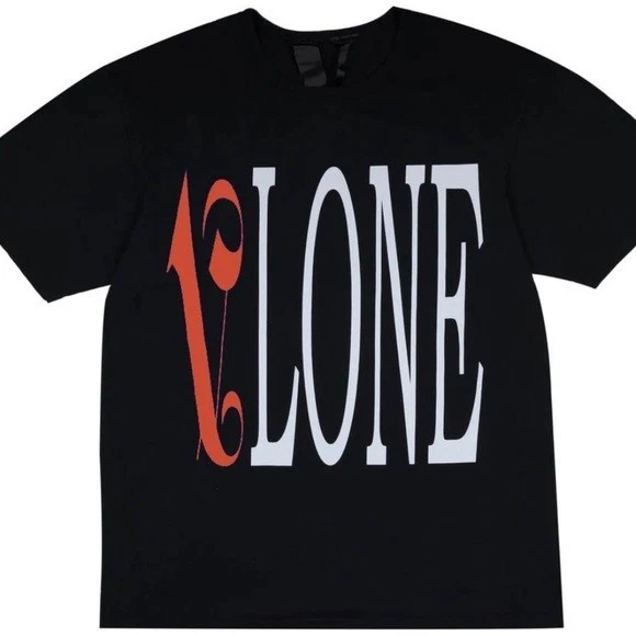 Camiseta VLONE x PALM ANGELS Flame Negra y Roja Talla Mediana Foto 2 de 3