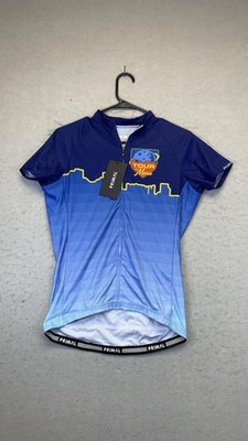 Primal Tour of the Moon 2023 Cycling Jersey Womens Medium Blue Short Sleeve