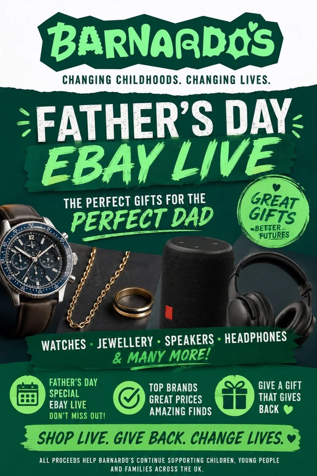 Barnardo's Father's Day eBay Live – Gifts for Every Dad!