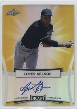2017 Leaf Metal Draft Gold 1/1 James Nelson #BA-JN1 Auto 3b3