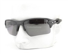 Oakley Flak 2.0 XL Sunglasses OO9188-F859 Steel Prizm Black Polarized w/case