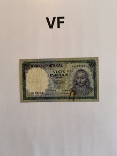 20 Escudos 1960 Portugal Banknoten Geldschein Papiergeld