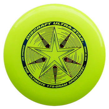 Frisbee Wurfscheibe Discraft UltraStar Yellow 175 gr DCUSSY Gelb 27,5 cm