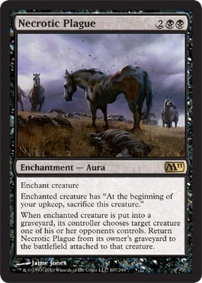 Necrotic Plague - Magic 2011 (M11) #107/249 MTG Magic The Gathering