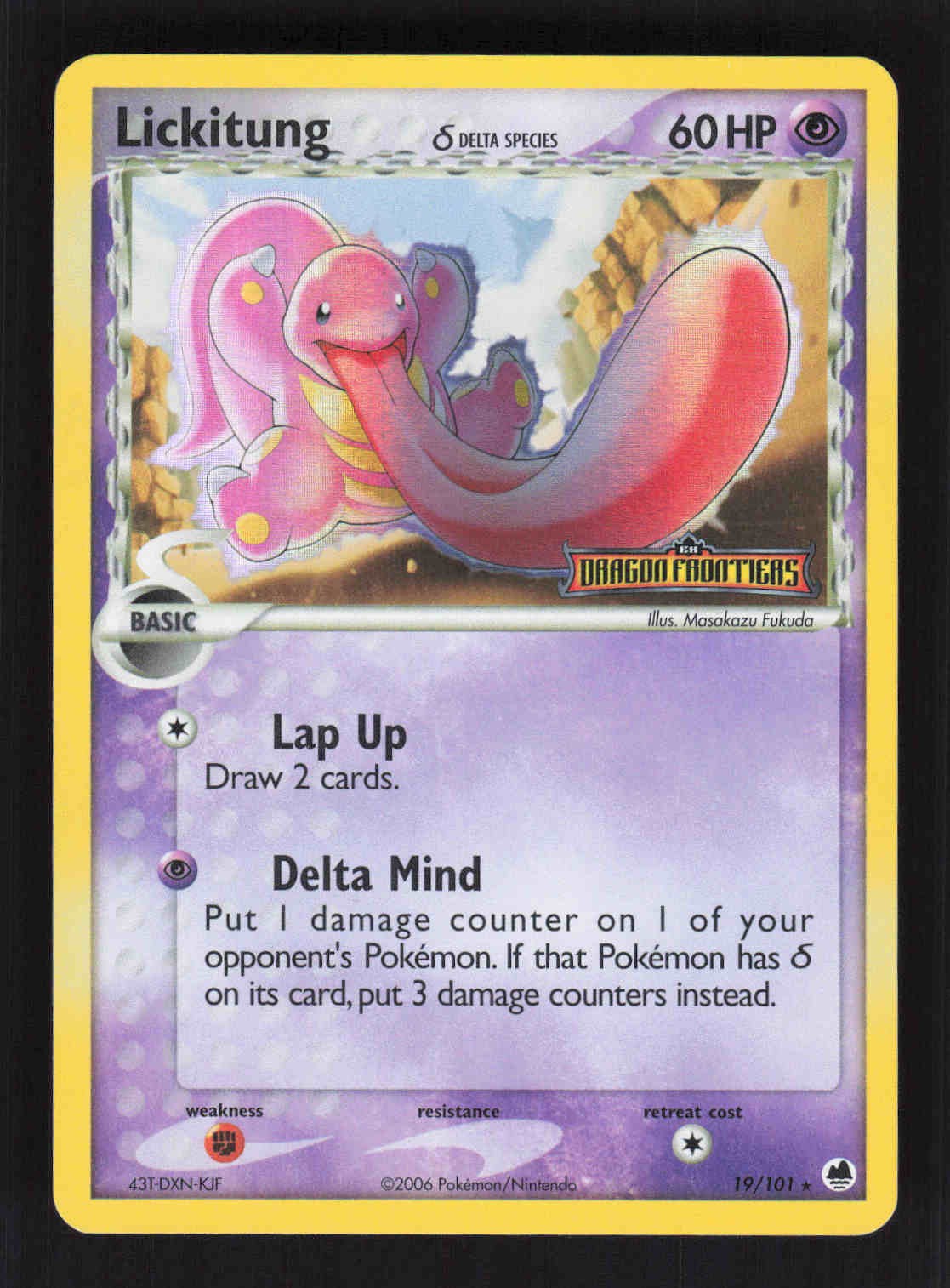 Lickitung (Delta Species) Rare Dragon Frontiers 19/101 NM